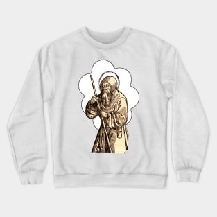 Hermit Monk on Pilgrimage: Pilgrim of Christ Jesus Crewneck Sweatshirt